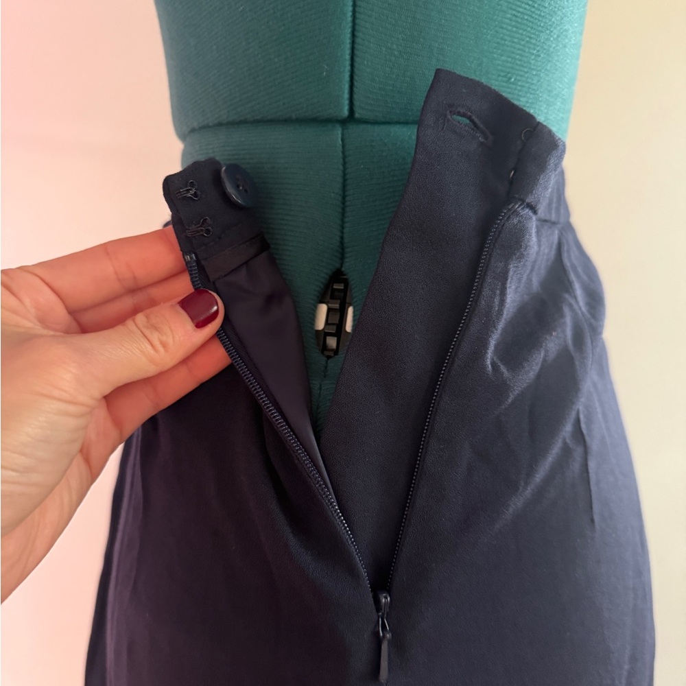 Maison Martin Margiela Asymmetrical Navy Blue Layered Skirt - Picture 5 of 7